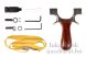 Fa markolatú BlackBird Butterfly Pro csúzli - irányzékkal és lézeres célzóval Fa markolatú BlackBird Butterfly Pro csúzli - irányzékkal és lézeres célzóval
