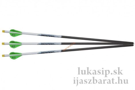 Excalibur Proflight karbon nyílvesszők világító Nockkal, 16,5", 18" ill 20" -  3 db