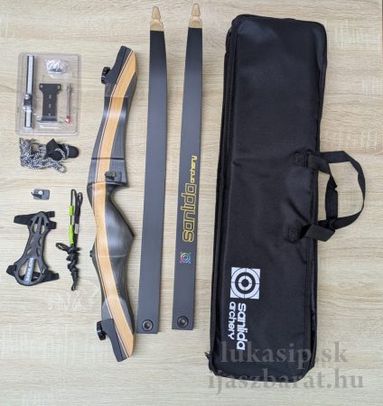 Sanlida 66 " 22 LB RH - reflex íj szett kezdő íjászoknak